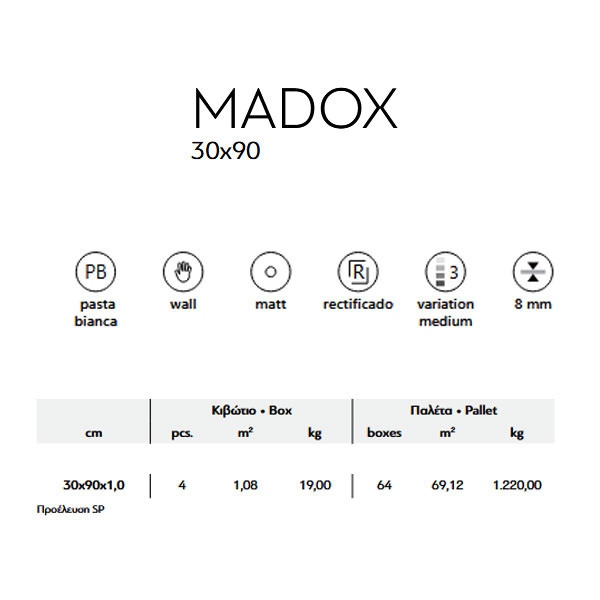 Karag Madox Blanco Πλακάκι Κουζίνας