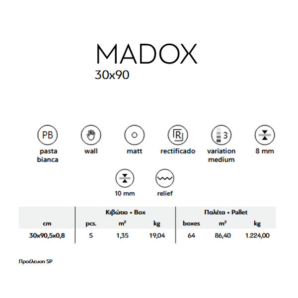 Karag Madox Square Blanco Πλακάκι Κουζίνας