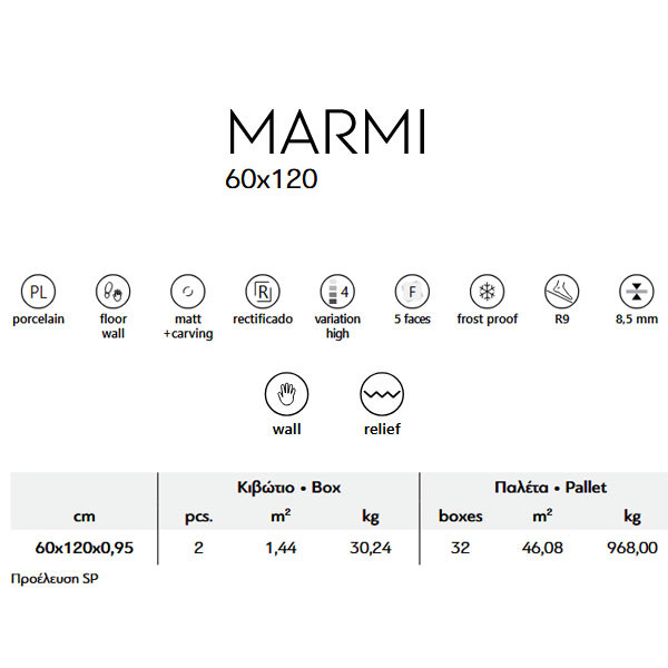 Karag Marmi Mountain Perla Πλακάκι Επένδυσης