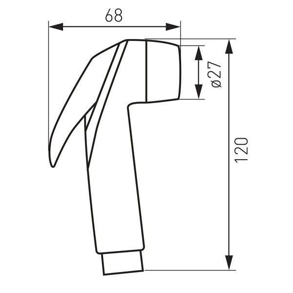 Ferro Presso N100B Τηλέφωνο Πλύσης Μπιντέ