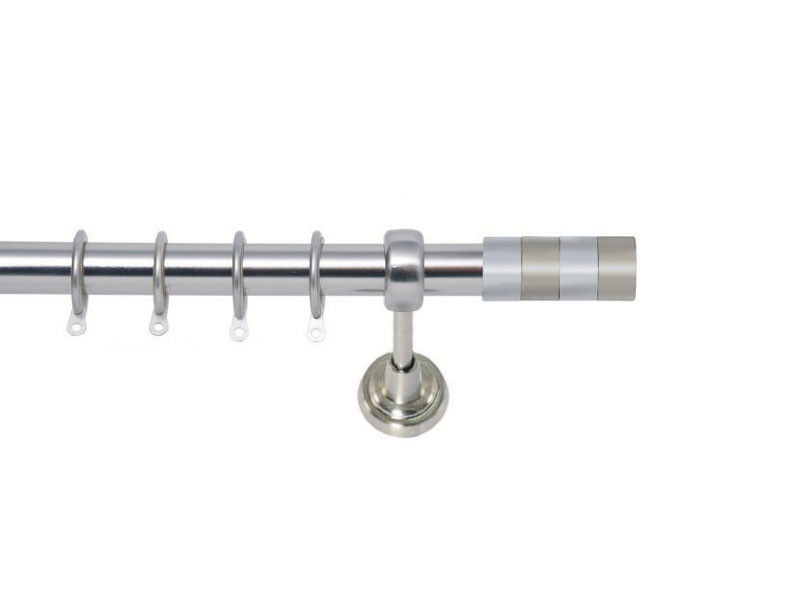 Import Set No 11 Κουρτινόξυλο Πτυσσόμενο Ø25 Νίκελ Ματ