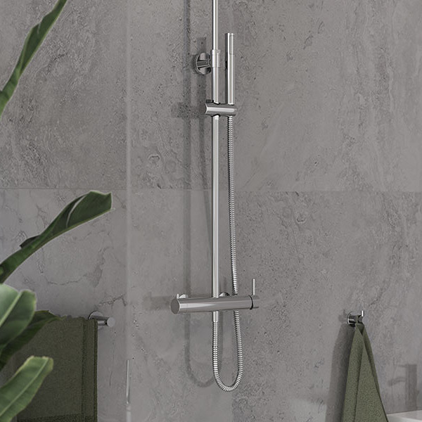 Ferro Ciriculus NP85-BCK7U Chrome Στήλη Ντους Με Μπαταρία
