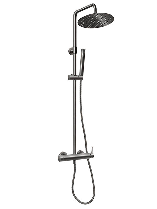 Ferro Ciriculus NP85-BCK7UGM Gun Metal Στήλη Ντους Με Μπαταρία