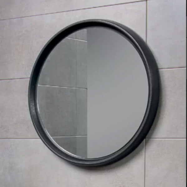 Adamidis Omicron 45 Black Mat Καθρέπτης Μπάνιου Κεραμικός