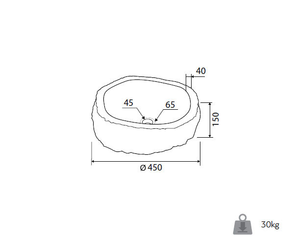Karag Onyx SPSO Sunset Νιπτήρας Πέτρινος