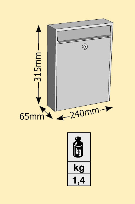 Viometal Model 603 Κουτί Παραπόνων Ασημί