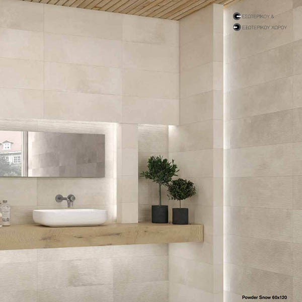 Kolossos Powder Snow Matt Πλακάκι Δαπέδου