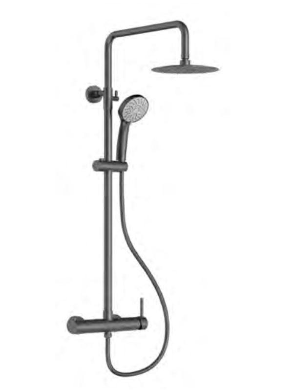 Corgres Rea 4269 Gun Metal Στήλη Ντους Με Μπαταρία