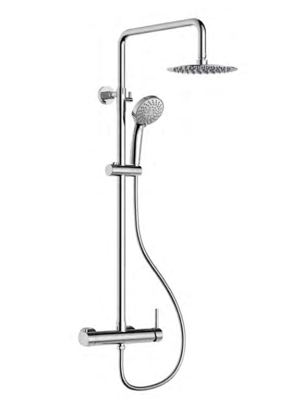 Corgres Rea 4266 Chrome Στήλη Ντους Με Μπαταρία