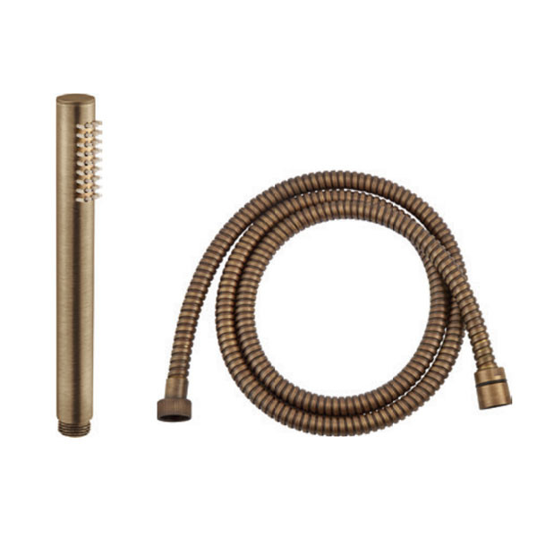 Armando Vicario RV50200-221 + RV51620-221 Antique Brass Τηλέφωνο Μπάνιου + Σπιράλ