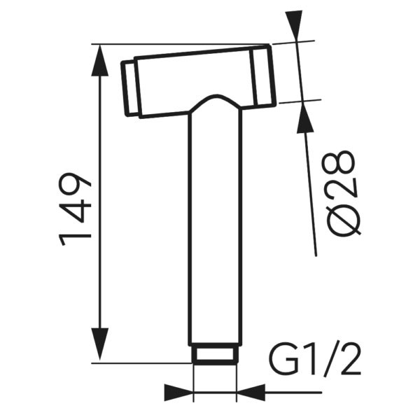 Ferro Rollo S66 Τηλέφωνο Πλύσης Μπιντέ