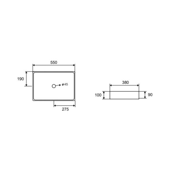 Karag Saturn BB9815-BG PVD Oro Νιπτήρας Ανοξείδωτος