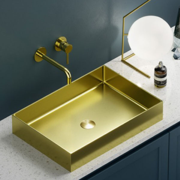 Karag Saturn BB9815-BG PVD Oro Νιπτήρας Ανοξείδωτος