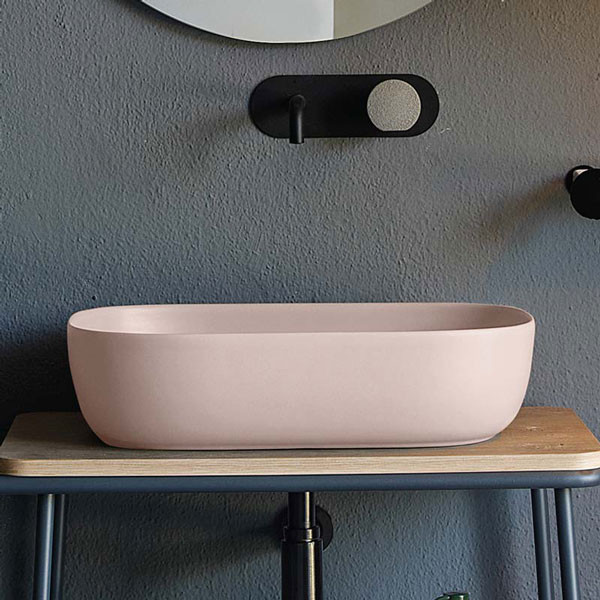 Scarabeo Glam 1804-810 Antique Pink Νιπτήρας Χρωματιστός