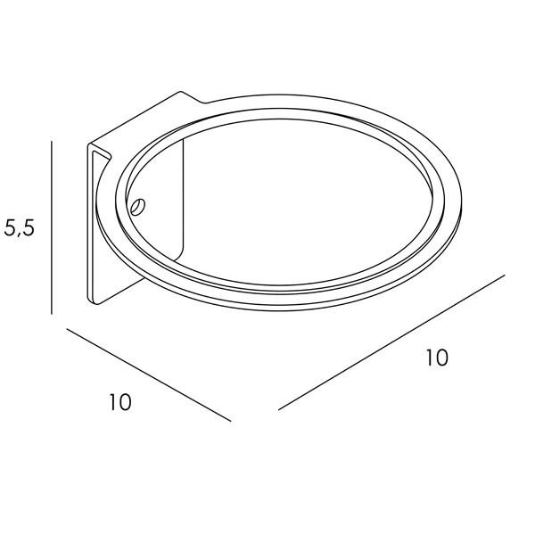 Imex Slim006/NG Black Matt Βάση Για Πιστολάκι