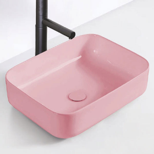 Corgres Space Pink Matt 3614 Νιπτήρας Χρωματιστός