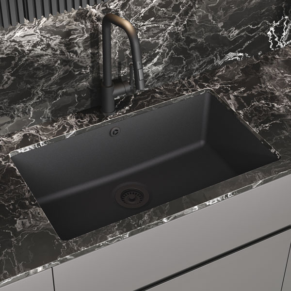 Helika Arca SQA104 Νεροχύτης Γρανίτης Υποκαθήμενος