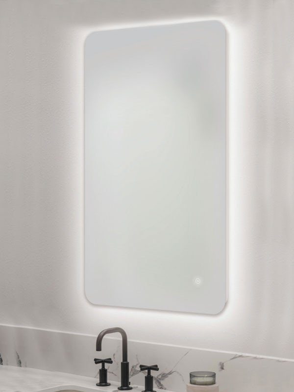 Kolossos Square 875780 Καθρέπτης Μπάνιου Με LED