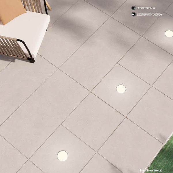 Kolossos Start Silver Matt Πλακάκι Δαπέδου