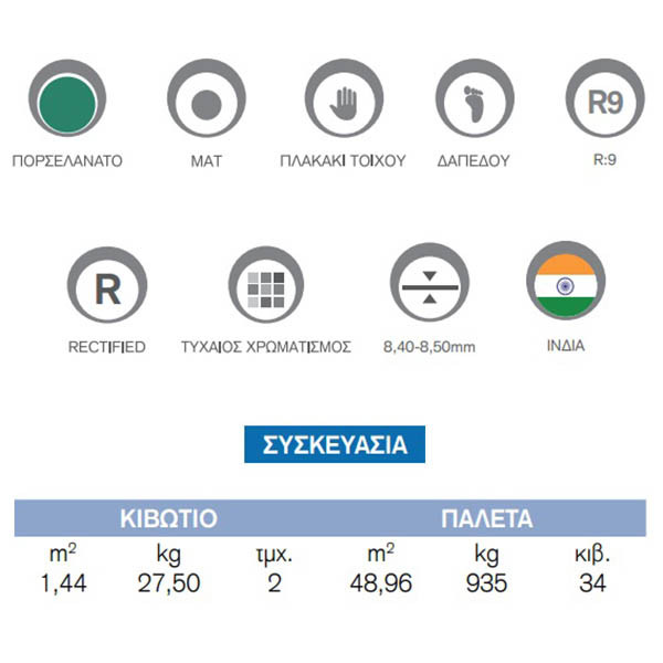 Kolossos Stonex Cloud Matt Πλακάκι Δαπέδου