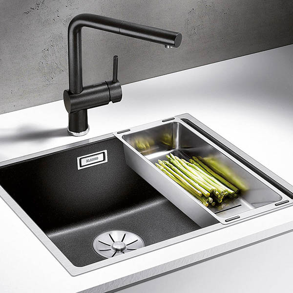 Blanco Subline 500-IF Steelframe Νεροχύτης Γρανίτης Υποκαθήμενος