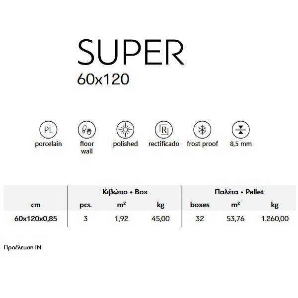 Karag Super Black Πλακάκι Δαπέδου