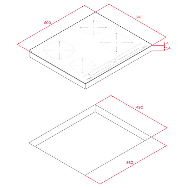 Teka IZC 64010 BK MSS Επαγωγική Ανεξάρτητη Κεραμική Εστία