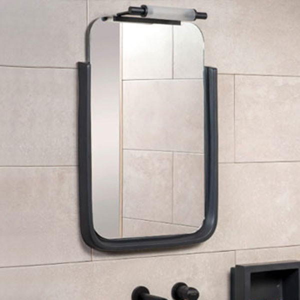 Adamidis Tetris 69 Black Mat Καθρέπτης Μπάνιου Κεραμικός