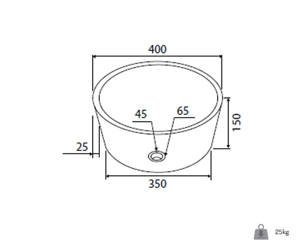 Karag Timur LBP Cream Νιπτήρας Πέτρινος