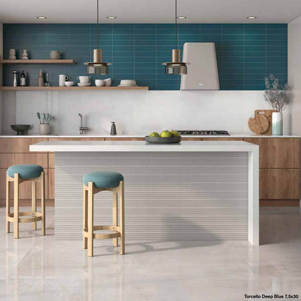 Kolossos Torcello Deep Blue Πλακάκι Κουζίνας