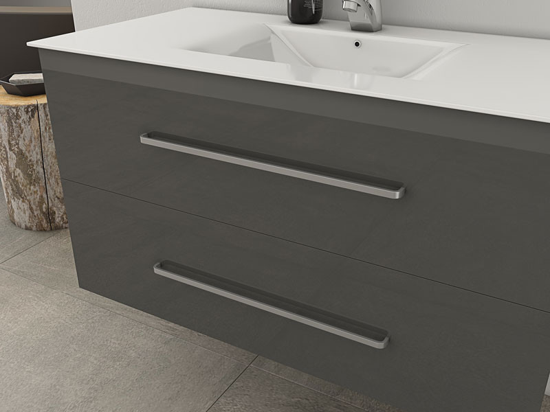 Drop Torino 90 Anthracite-1 Έπιπλο Μπάνιου Μελαμινικό 