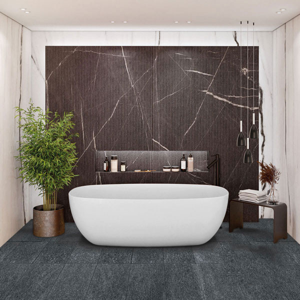 Sirene U2 165 Λευκό Ματ Χυτό Μάρμαρο Μπανιέρα Ελεύθερης Τοποθέτησης