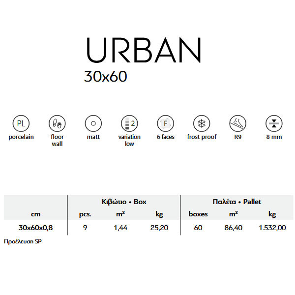 Karag Urban Grey Πλακάκι Δαπέδου