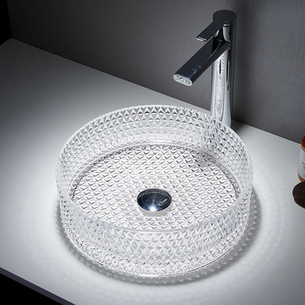 Voss Ring-D VB1040-000 Glass Clear Νιπτήρας Γυάλινος