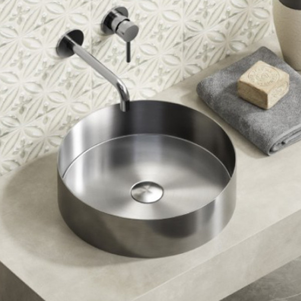 Karag Venus BB6802-BS PVD Brushed Steel Νιπτήρας Ανοξείδωτος