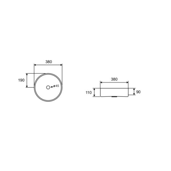 Karag Venus BB6802-BS PVD Brushed Steel Νιπτήρας Ανοξείδωτος