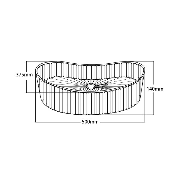 Voss Cavo VL1150-000 Glass Clear Νιπτήρας Γυάλινος