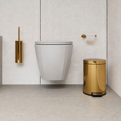 Verdi PVD Omicron Warm Gold Gloss 302.01.53 Πετσετοθήκη Μονή