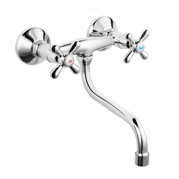 Ferro Retro New XD5 Chrome Βρύση Κουζίνας Τοίχου