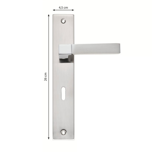 Import Series Z 081 Economy Πόμολο Εξώπορτας Νίκελ / Νίκελ Ματ