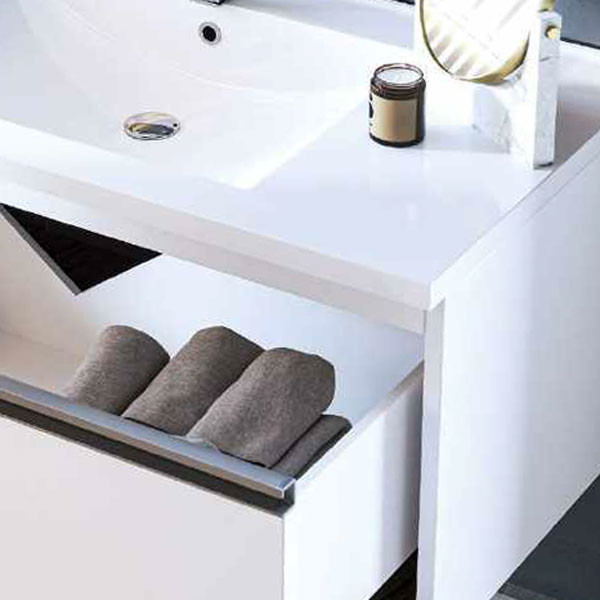 Sanitec Zeus 80 White Βάση Επίπλου Μπάνιου Με Νιπτήρα 