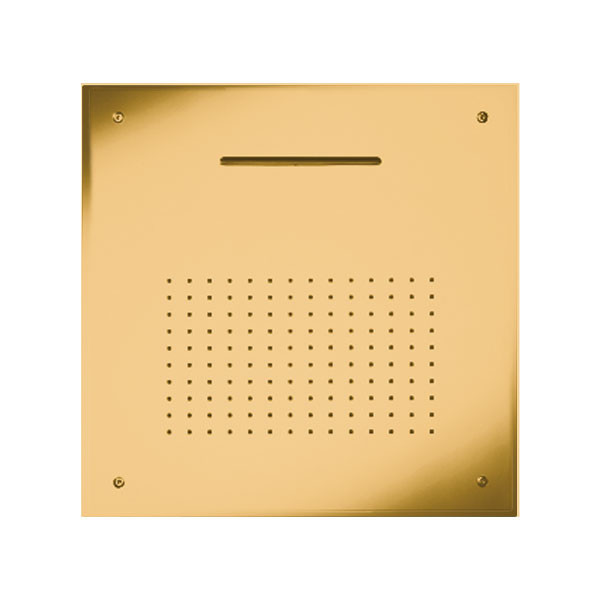 Almar E044109-211 Square Temptation XL Gold Brushed PVD Κεφαλή Οροφής