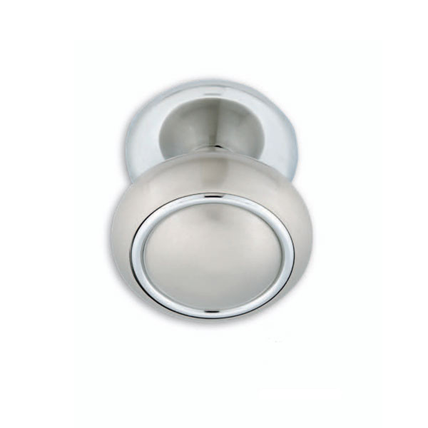 Best 1 Πόμολο Μπουλ Εξώπορτας Νίκελ Ματ/Χρώμιο