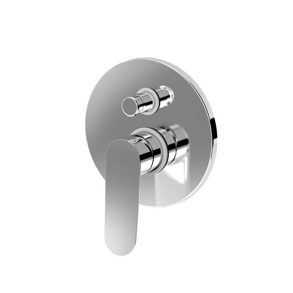 Eurorama Klint 144030-100 Chrome Επιτοίχιος Μίκτης Με Εκτροπέα