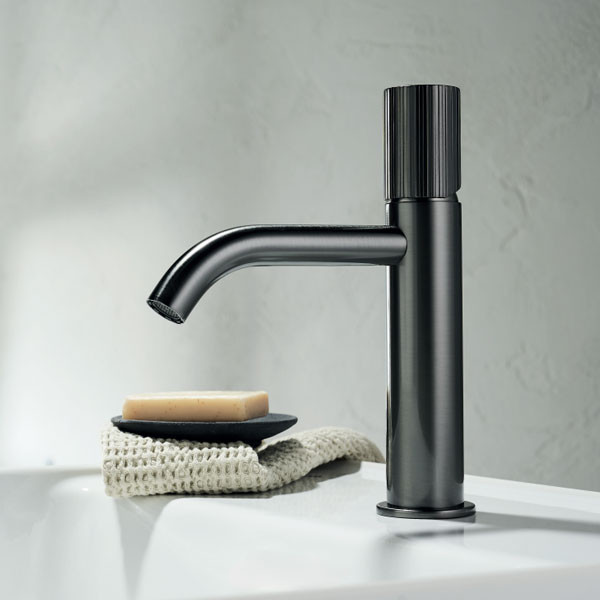 Eurorama Oso 178309-410 Black Brushed Μπαταρία Νιπτήρος Χαμηλή