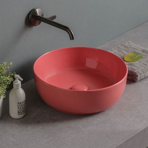 Scarabeo Glam 1807-820 Glossy Peach Νιπτήρας Χρωματιστός