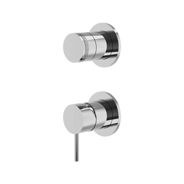 La Torre Elle 34314-100 Chrome Επιτοίχιος Μίκτης Με Εκτροπέα