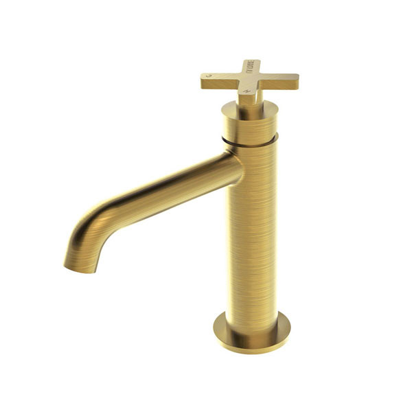 Armando Vicario Elle Cross 38004-201 Gold Brushed Μπαταρία Νιπτήρος Χαμηλή