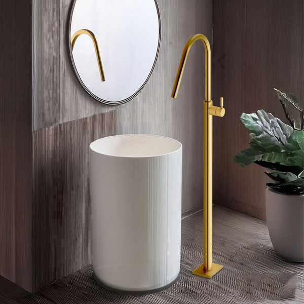 Eurorama 13302-201 Light  Gold Brushed  Επιδαπέδια Μπαταρία