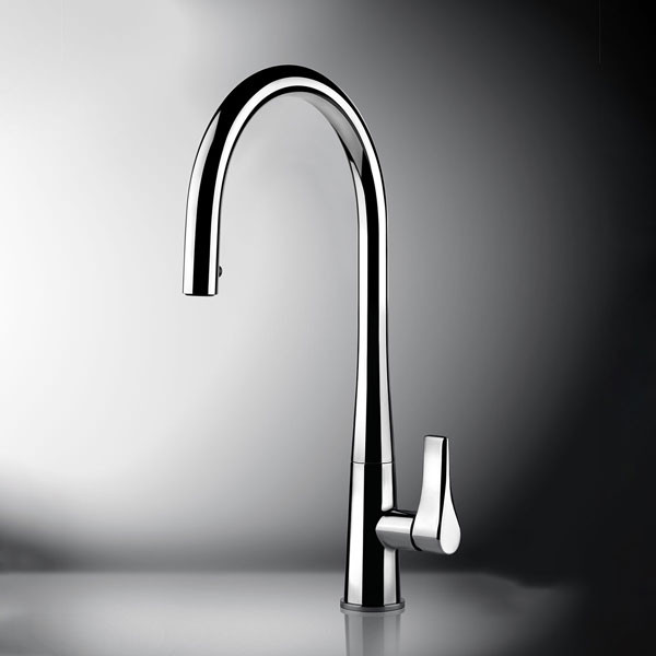 Gessi Proton 17153-031 Chrome Μπαταρία Κουζίνας Αποσπώμενη